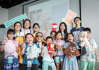 Participants explore waste reduction initiatives at “waste-to-resources” and “upcycling” workshops.