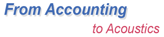 From Accounting to Acoustics