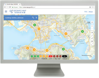 新版「地理資訊地圖」提供有關天氣、交通、空氣和泳灘水質的實時數據。