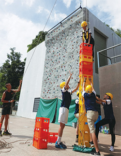 Team building training for Immigration Officer trainees.