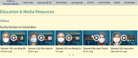 Series of informative videos, titled “Family Doctors on Vaccination”, available on the thematic website address public concerns on vaccination.