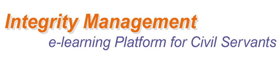 Integrity Management e-learning Platform for Civil Servants