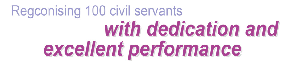 Regconising 100 civil servants with dedication and excellent performance