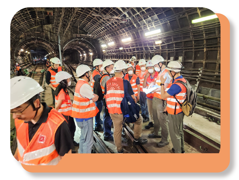 Before the commencement of the project, EMSD personnel conducted on-site inspections of the relevant sections during non-traffic hours.