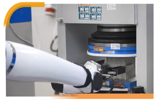 Automated Concrete Cube Testing System fully automates the entire process from concrete cube curing to testing, significantly improving OSH by minimising manual handling of repetitive tasks.