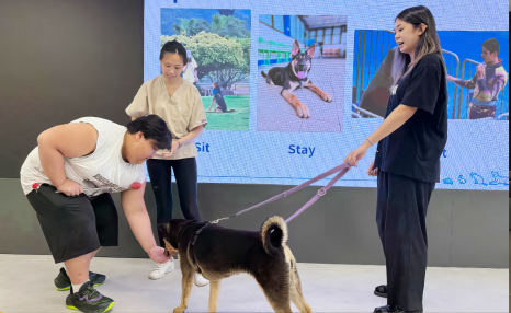 The children gained a better their understanding of animals through interaction with the Canine Ambassadors