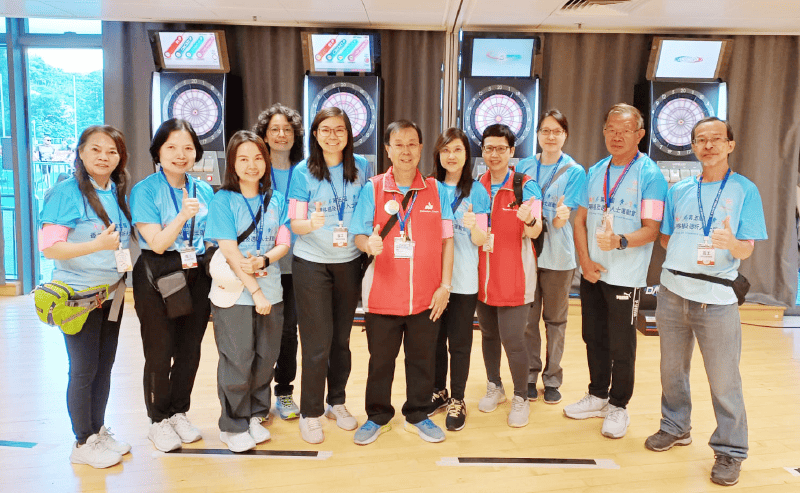 Mr Wong (second right) has actively participated in volunteer services, including the 5th Hong Kong Transplant and Dialysis Games in 2024.