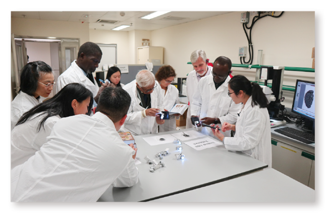 Experts of the World Health Organization visited GCMTI to know more about the CMs testing technologies.