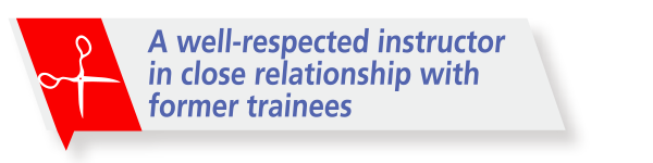 A well-respected instructor in close relationship with former trainees