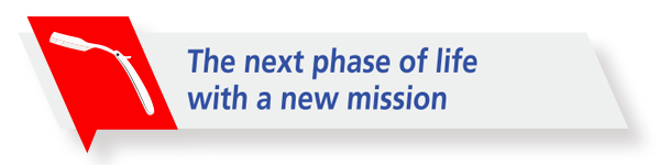The next phase of life with a new mission