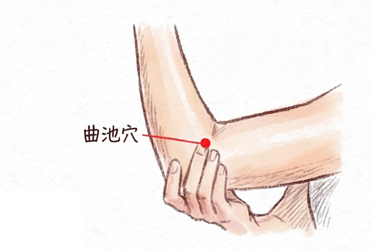曲池穴圖解