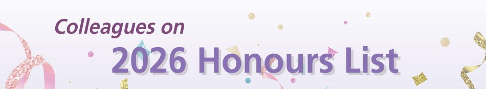 Colleagues on 2026 Honours list
