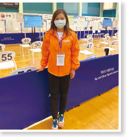 Irene攝於鴨脷洲體育館社區疫苗接種中心 Irene攝於鴨脷洲體育館社區疫苗接種中心