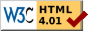 Valid HTML 4.01 strict