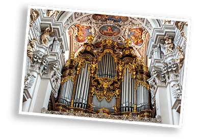 The organ at St Stephen’s Cathedral